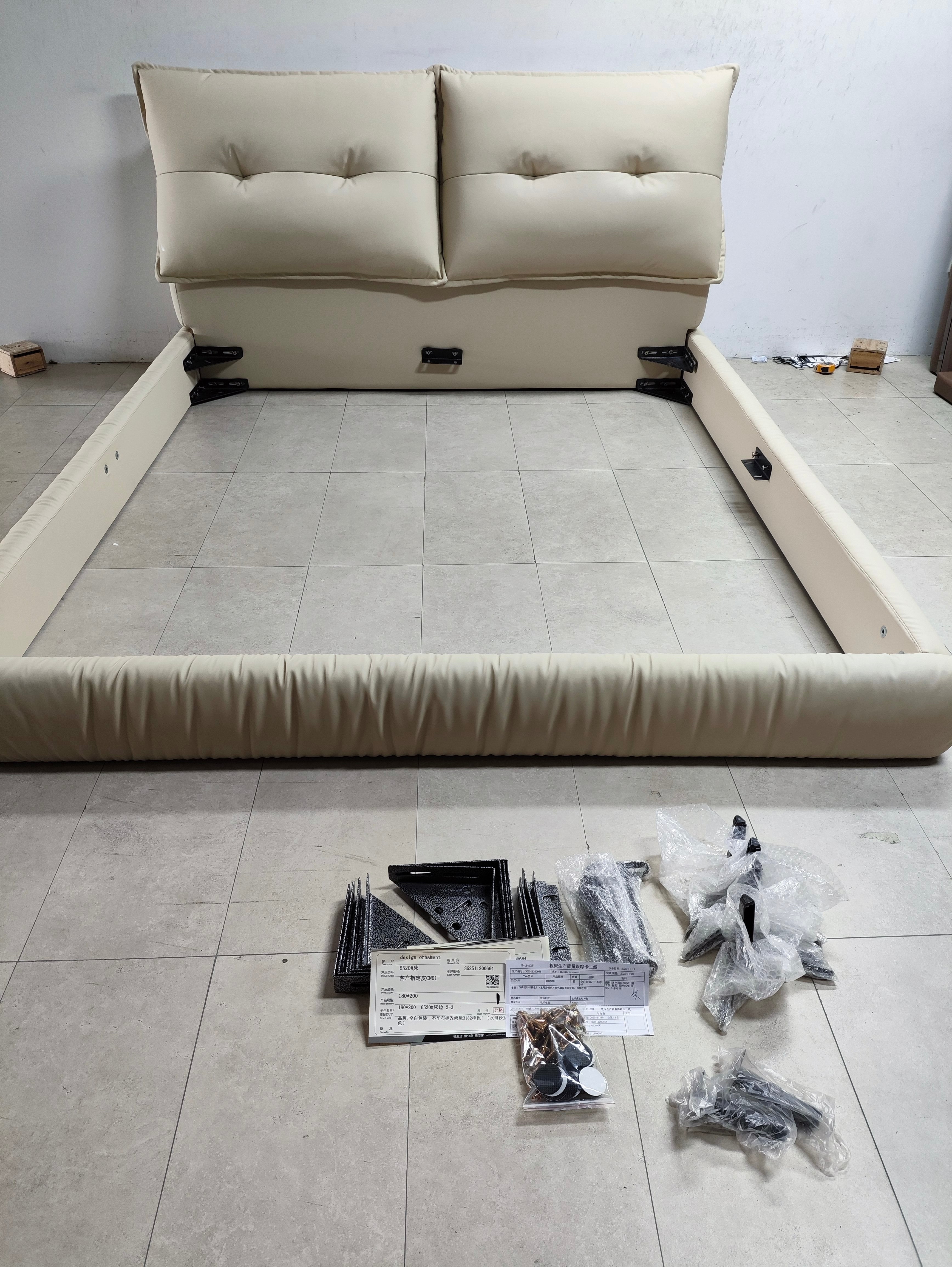 CloudNest Pillowed Platform Bed