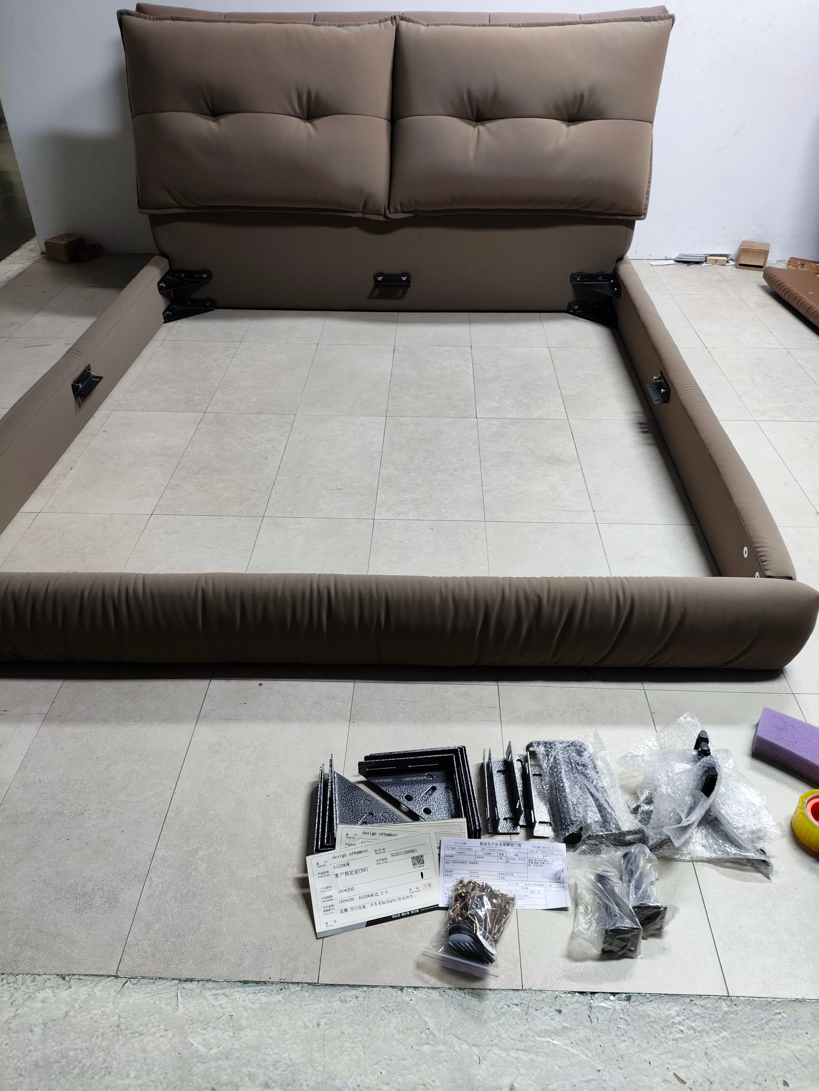 CloudNest Pillowed Platform Bed