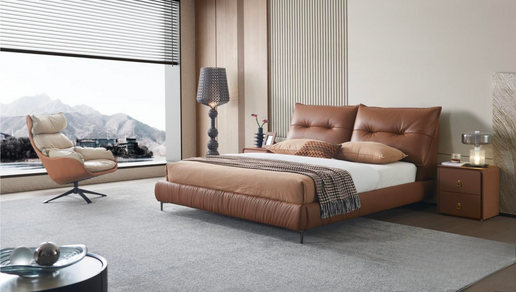 CloudNest Pillowed Platform Bed