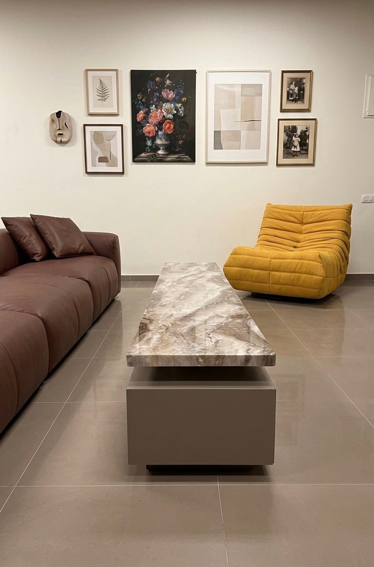 მარმარილოს TV მაგიდა