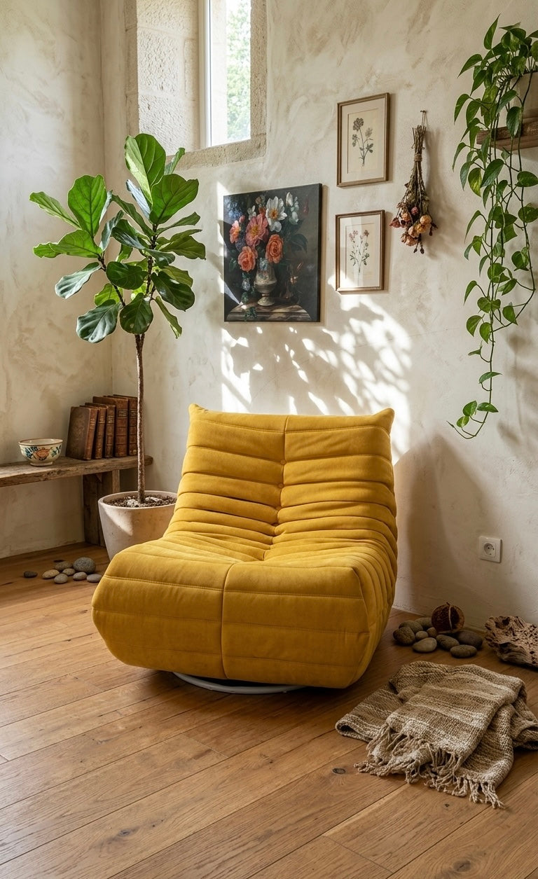 რბილი სავარძელი, ბრუნებადი.