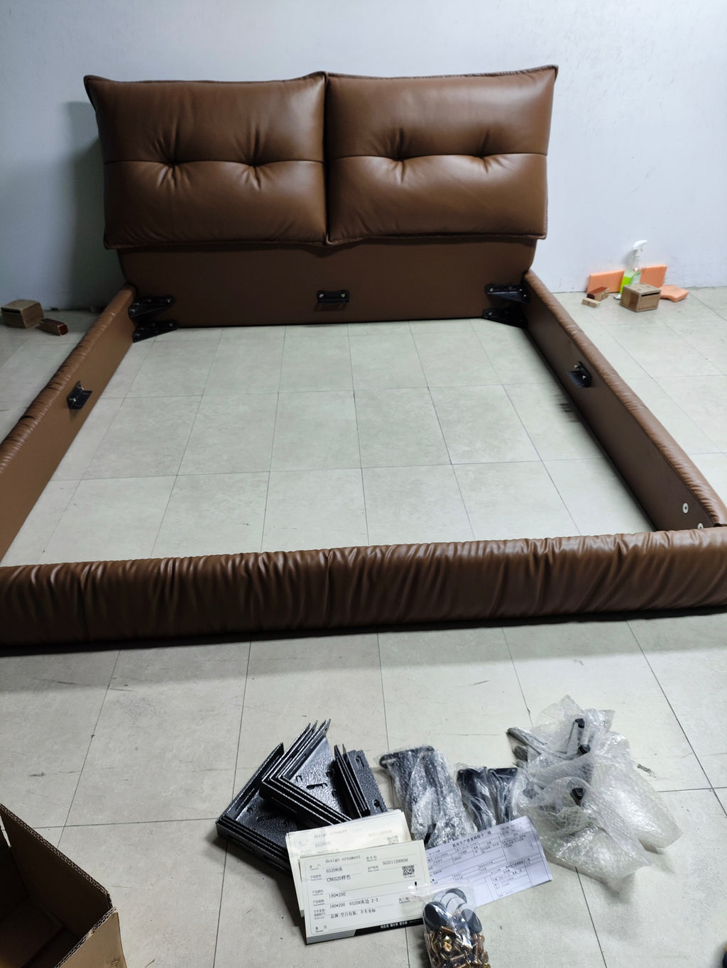 CloudNest Pillowed Platform Bed
