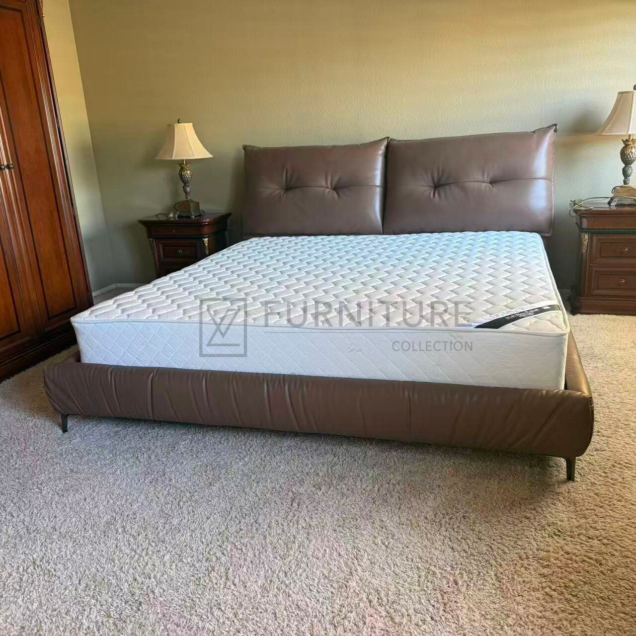 CloudNest Pillowed Platform Bed