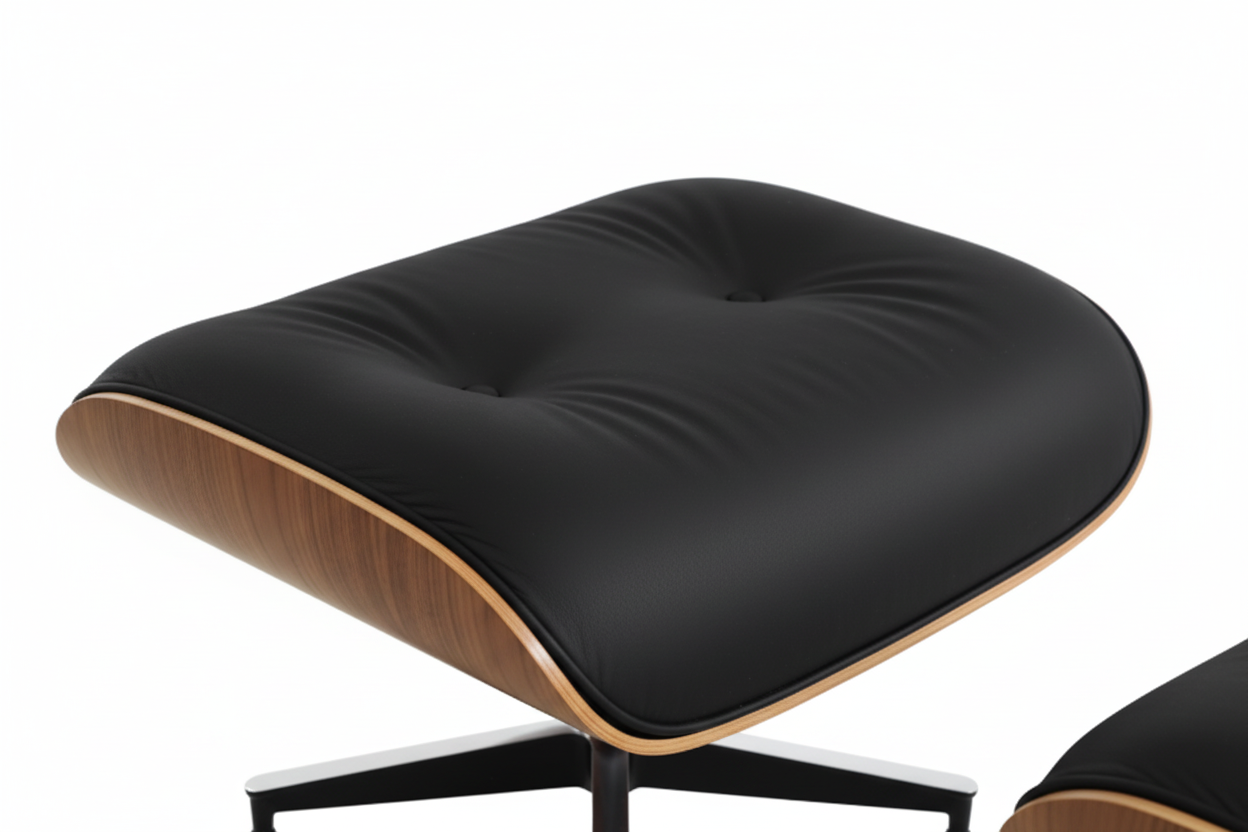 Elm Lounge Chair and Ottoman. ლაუნჯის სკამი ფეხის დასადებით.