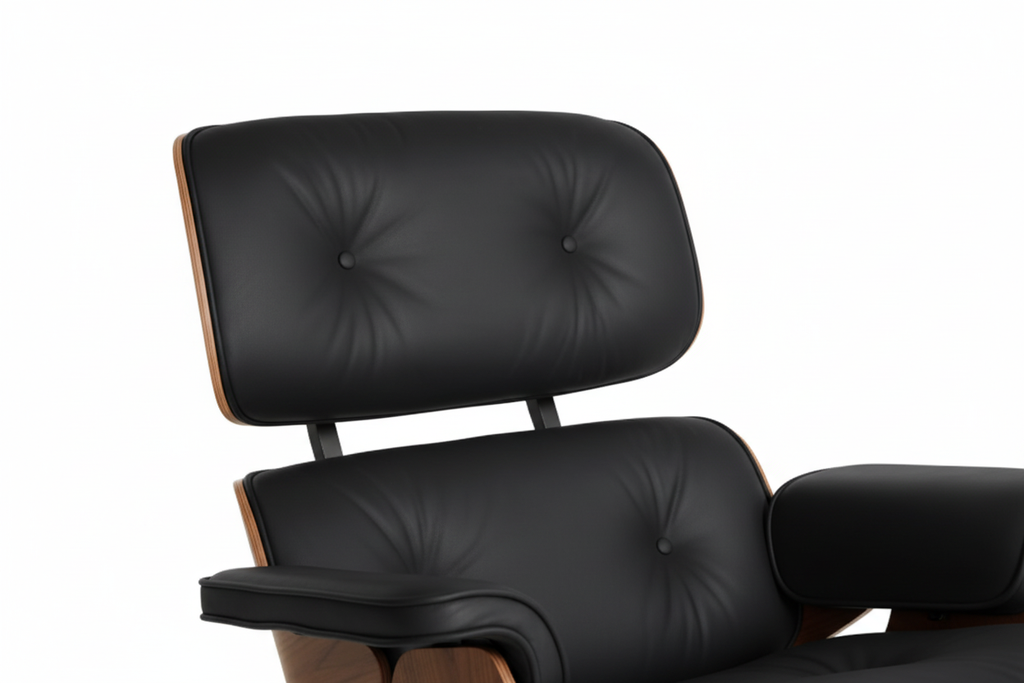 Elm Lounge Chair and Ottoman. ლაუნჯის სკამი ფეხის დასადებით.