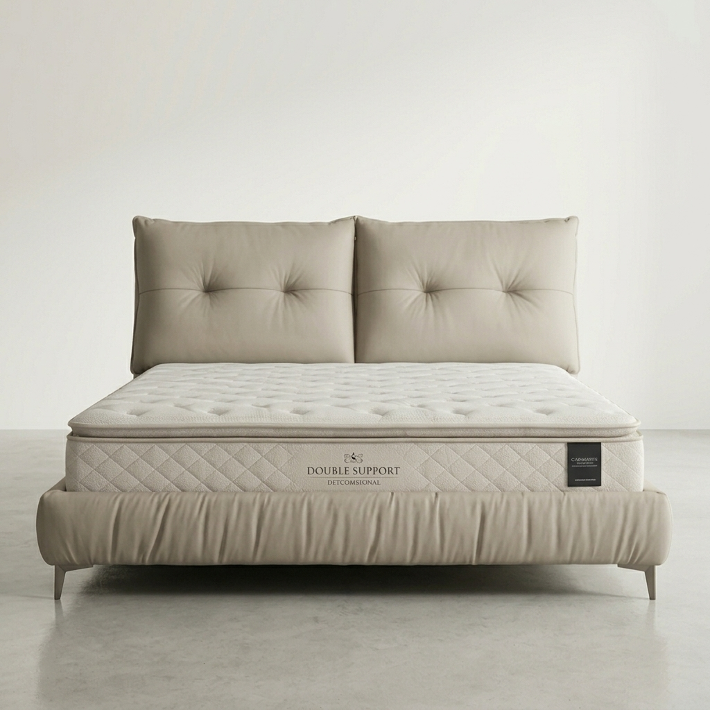 CloudNest Pillowed Platform Bed